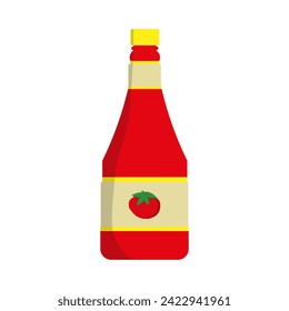 Ketchup line icon. Mayonnaise, tomato, sauce, pasta, kebab, seasoning, food, pepper, sausage, meat. Vector icon for business and advertising