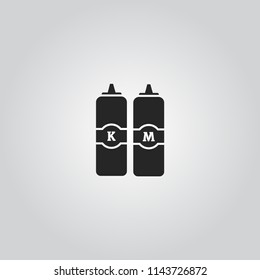 Ketchup and mustard icon