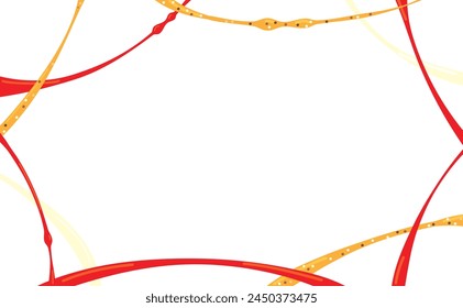 Ketchup, mustard and mayonnaise frame background material
