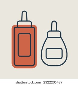 Ketchup mustard and mayonnaise spicy bottle icon. Barbecue and bbq grill sign. Graph symbol for cooking web site and apps design, logo, app, UI