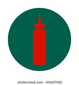 Ketchup and mustard squeeze bottle vector