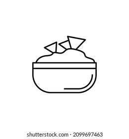 Ketchup and mustard vector line icon isolated on white background. Bottles with sauces - ketchup and mustard line icon for infographic, website or app. Icon designed on a grid system