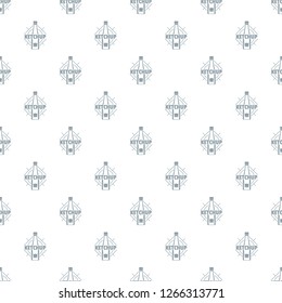 Ketchup pattern vector seamless repeat for any web design