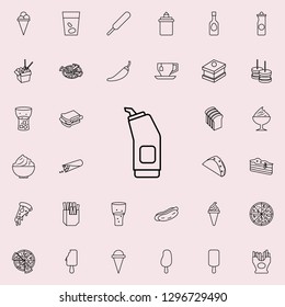 ketchup pot icon. Fast food icons universal set for web and mobile