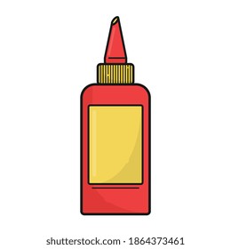 KETCHUP POT ICON FOR SNACKS AND HAMBURGERS