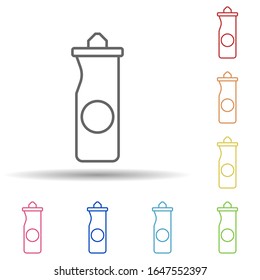 Ketchup pot in multi color style icon. Simple thin line, outline vector of fast food icons for ui and ux, website or mobile application