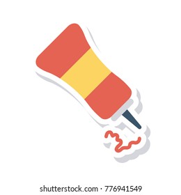 ketchup sticker icon 