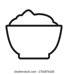 Ketchup vector icon.Outline vector icon isolated on white background ketchup.