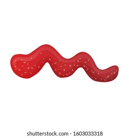 Ketchup vector icon.Realistic vector icon isolated on white background ketchup.