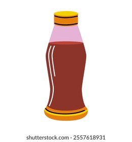 Ketchup Vector Illustration. Good for Food and Drink Designs.
