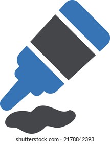Ilustración de Ketchup Vector en un fondo transparente.Símbolos de calidad premium.Icono de vector glifos para diseño de concepto y gráfico.