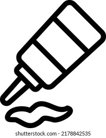 Ketchup Vector illustration on a transparent background.Premium quality symmbols.Stroke vector icon for concept and graphic design.