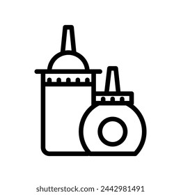 Symbol für Ketschup-Vektorlinie