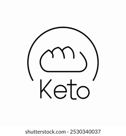 keto cookie company icon sign vector