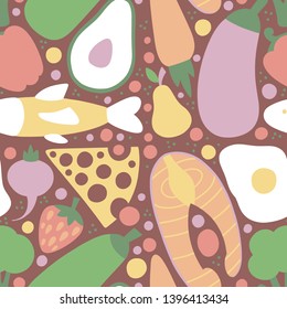 Keto diet hand drawn vector illustration.
Sketch of low carbs ketogenic diet food. Healthy nutrition. Ketogenic nutrition illustration. 
