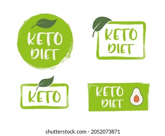 Keto Diet Icon Logo. Ketogenic Approved Sign Vector Icon