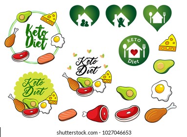 Keto Diet Logo And Icon