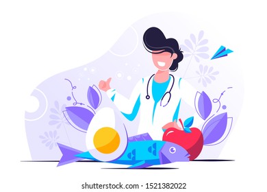 	
Keto diet vector illustration. Flat tiny persons concept with low carb diet chart. Healthy ketogenic state for depression, fasting and healing. Organic raw nutrition paleo food as caveman lifestyle.