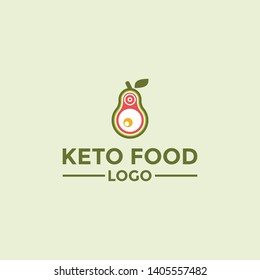 Keto Food Logo Inspiration - Vector