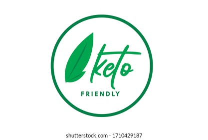 Keto friendly diet nutrition vector. Ketosis and ketogenic food. Design Organic and healthy.
