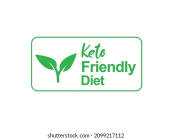 Keto Friendly Icon Vector Illustration