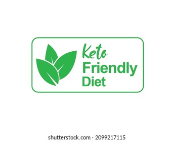 Keto Friendly Icon Vector Illustration