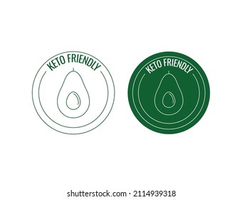 Keto Friendly Icon Vector Illustration 