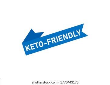 Keto friendly, Vector Stamp design