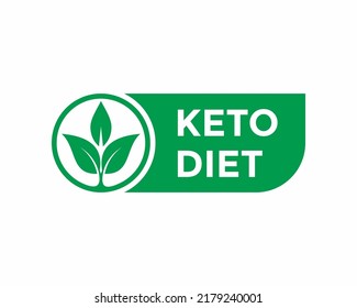 Keto Stamps. Love Keto. Ketogenic Diet. Plant Based Vegan Food Product Label. Green Heart-shaped Stamp. Logo Or Icon. Sticker. Vegeterian. Keto Approved Friendly. 2 Small Leaves