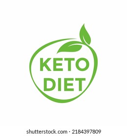 keto stamps. Love keto. Ketogenic diet. Plant based vegan food product label. Green heart-shaped stamp. Logo or icon. Sticker. Vegeterian. Keto approved friendly. 2 small leaves