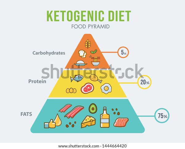 Ketogenic Diet Food Pyramid Infographic For Healthy Eating Diagram Low Carbs High Healthy Fat 