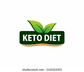 Ketogenic diet logo sign. Keto diet. Vector stock illustration.