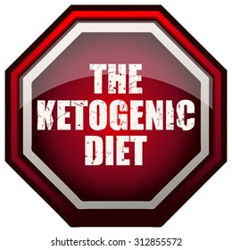 The Ketogenic Diet Sign, Vector Illustration.