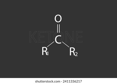 Ketone molecular skeletal chemical formula