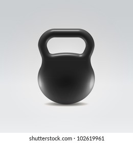 Kettelbell illustration over light background