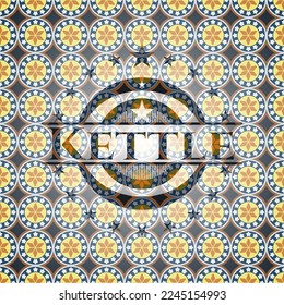 Das Symbol im arabischen Stil von Kettle. arabische Dekoration. 