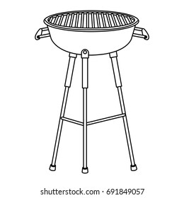 kettle barbecue grill with cover equipment