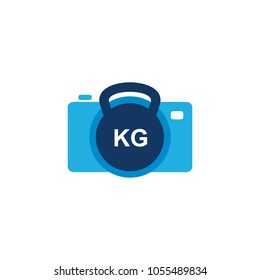Kettle Bell Camera Logo Icon Design