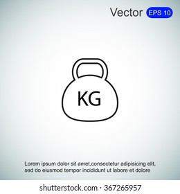 Kettle bell icon
