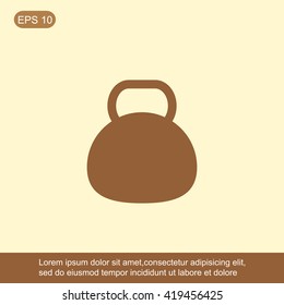 Kettle bell icon
