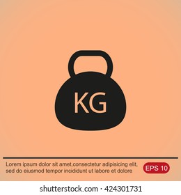 Kettle bell icon
