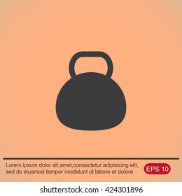 Kettle bell icon
