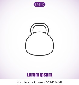 Kettle bell icon
