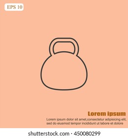 Kettle bell icon
