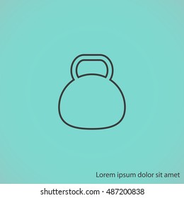 Kettle bell icon