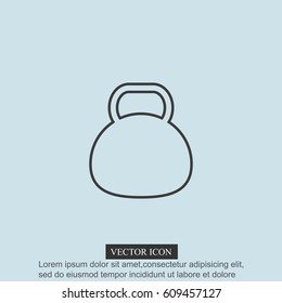 Kettle bell icon