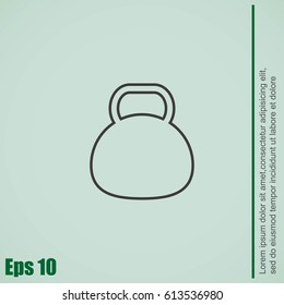 Kettle bell icon