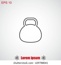 Kettle bell icon