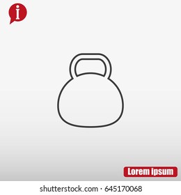 Kettle bell icon