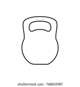 kettle bell icon illustration isolated vector sign symbol